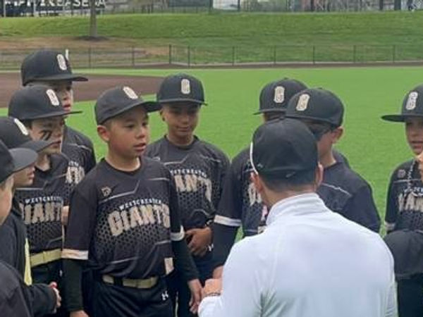 Coach Will with Westchester Giants players